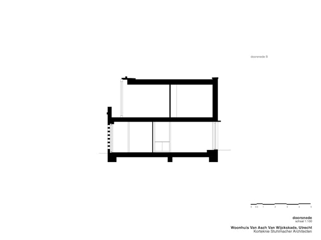 Doorsnede. Beeld Korteknie Stuhlmacher Architecten