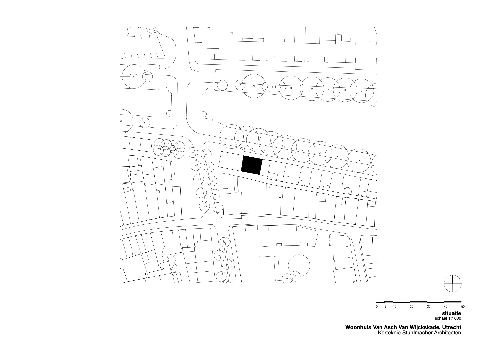 Situatie. Beeld Korteknie Stuhlmacher Architecten