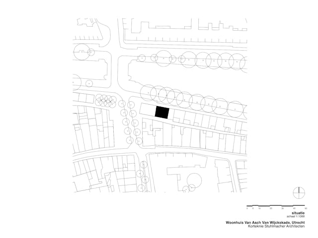 Situatie. Beeld Korteknie Stuhlmacher Architecten