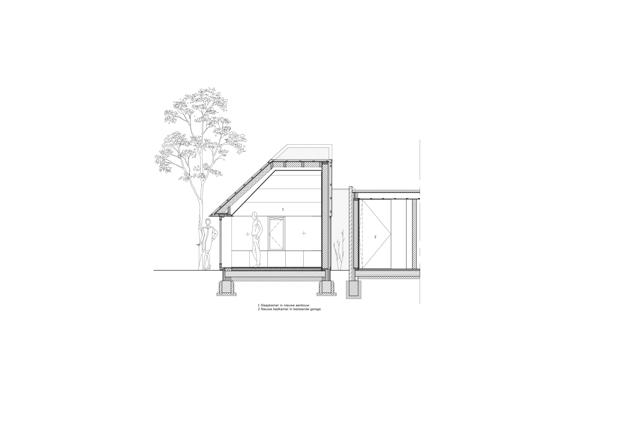 Doorsnede. Beeld Bloot Architecture