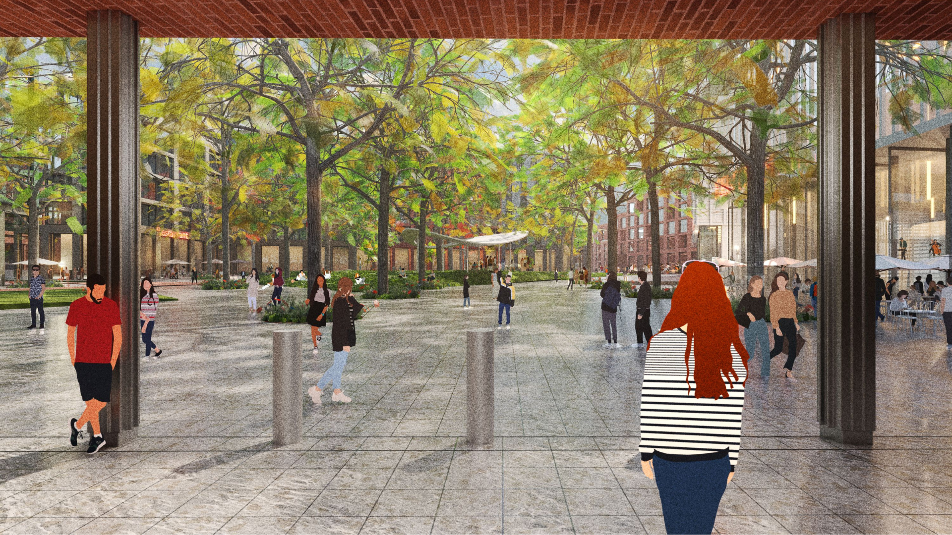 Visie voor Stationskwartier Groningen. Beeld Gemeente Groningen