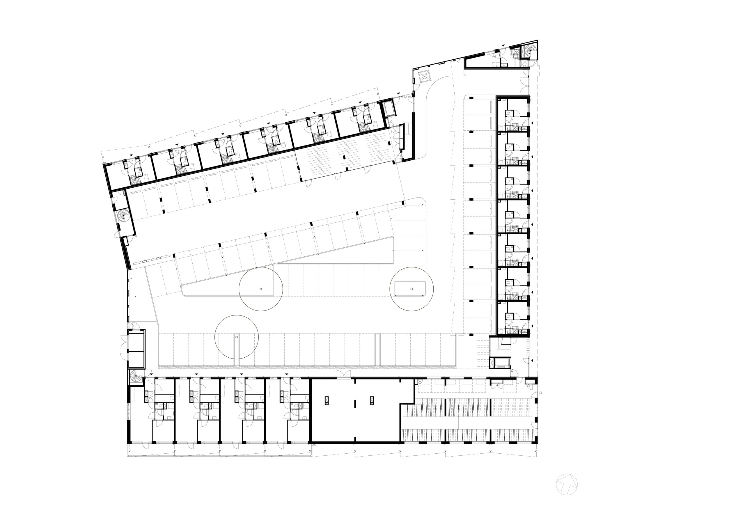 Plattegrond begane grond. Beeld Steenhuis Bukman Architecten