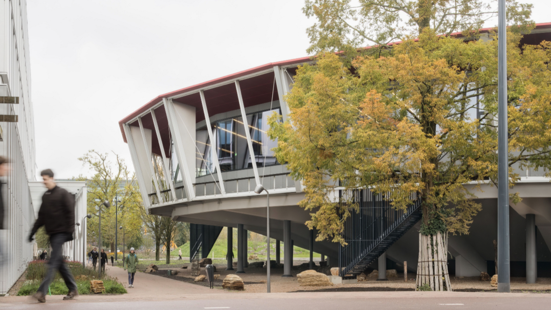 Collegezalengebouw door Civic Architects. Beeld Stijn Bollaert