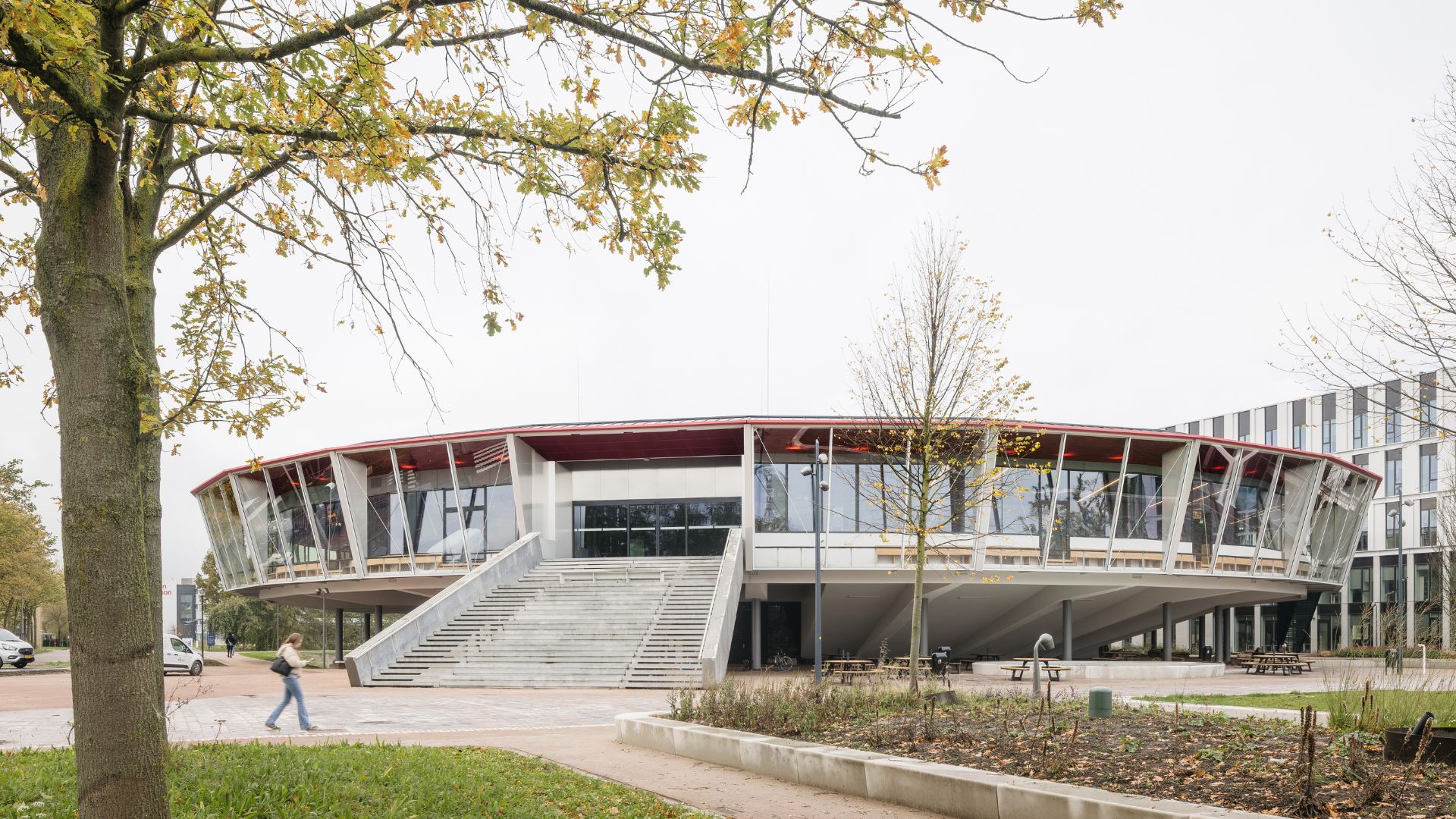 Collegezalengebouw. Beeld Stijn Bollaert