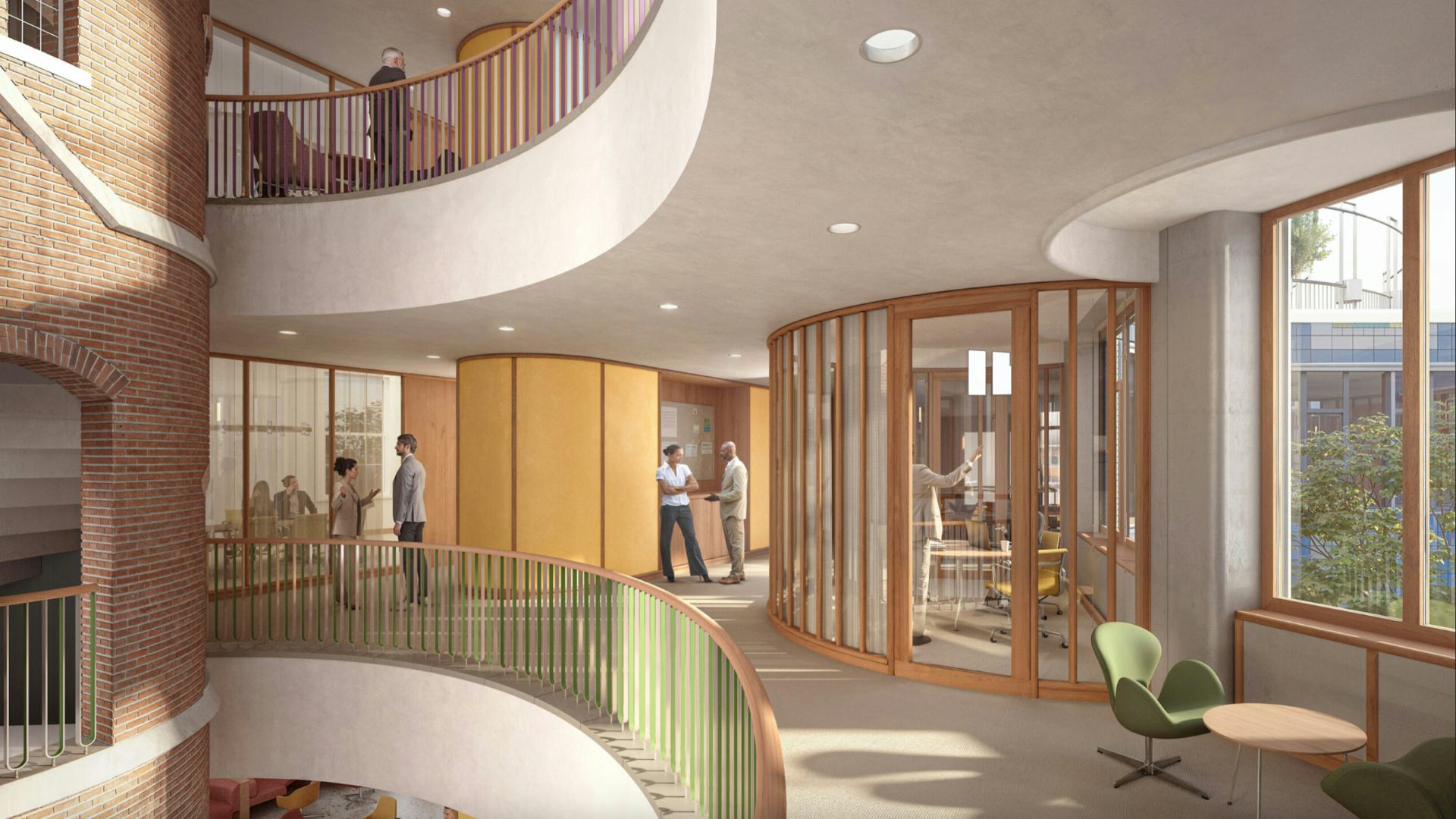 Ontwerp van de Rekenkamer door Happel Cornelisse Verhoeven Architecten. Beeld HCVA