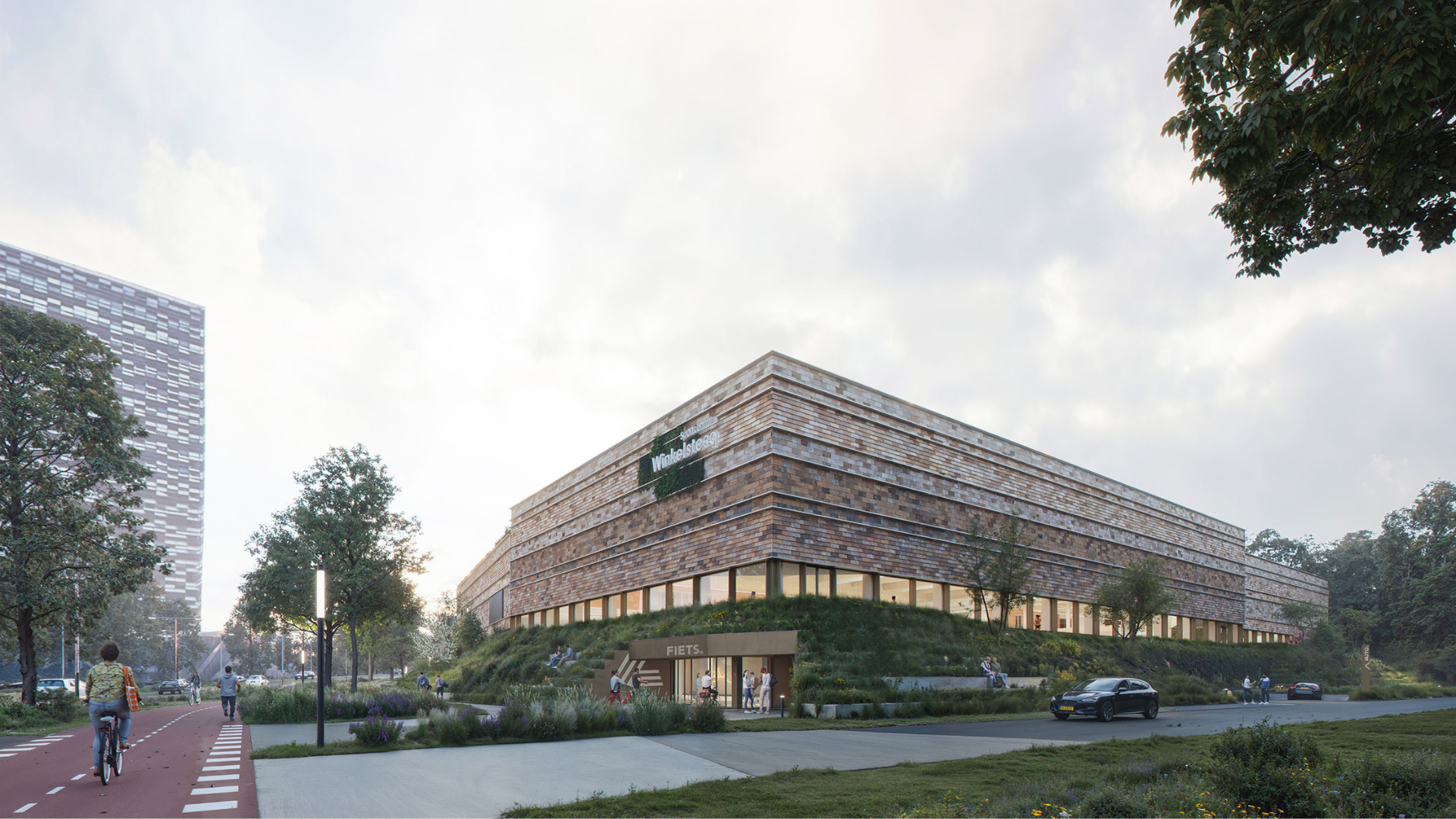 Render Winkelsteeg Nijmegen. Beeld DMOO