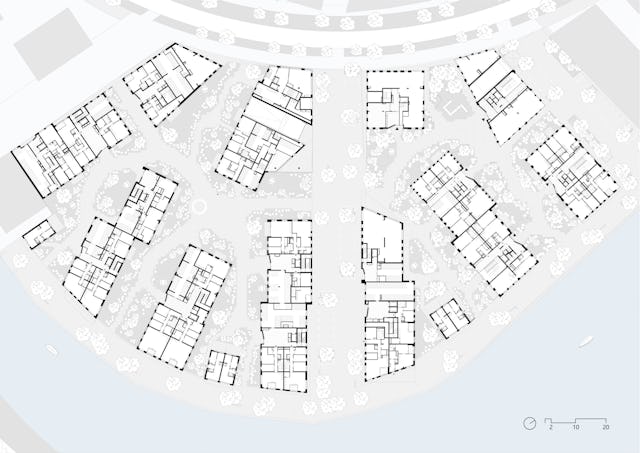 Plattegrond stedebouwbouwkundig plan