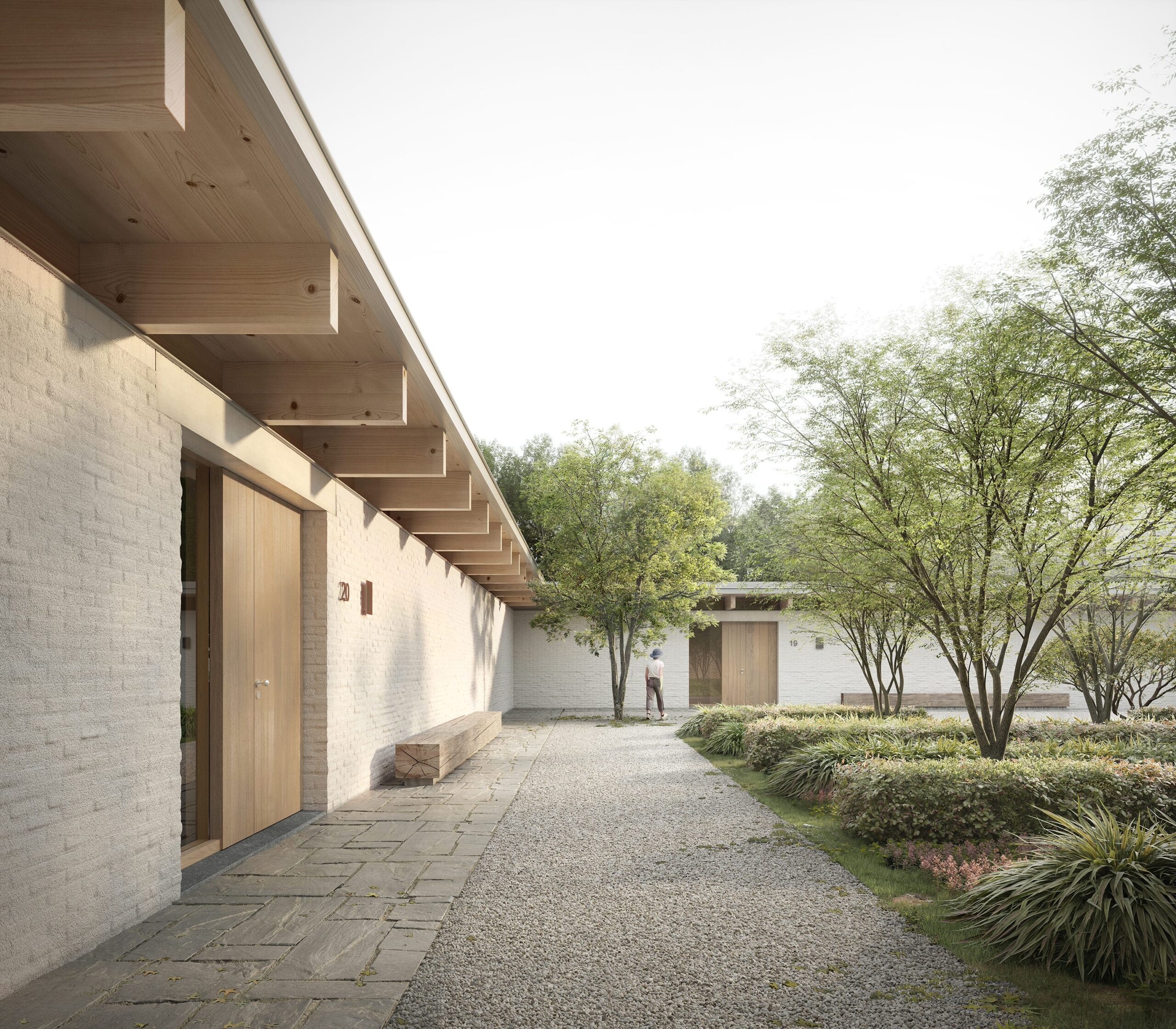 Villa's op Landgoed Leijvennen door Pieter Bedaux. Beeld Filippo Bolognese