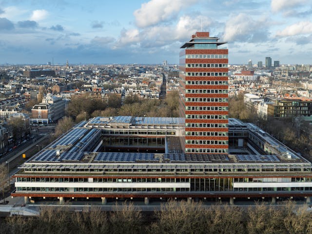 De Nederlandsche Bank aan het Frederiksplein in Amsterdam. Beeld DNB