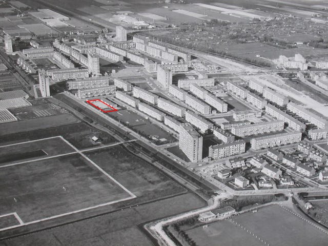 Vogelvlucht kort na realisatie