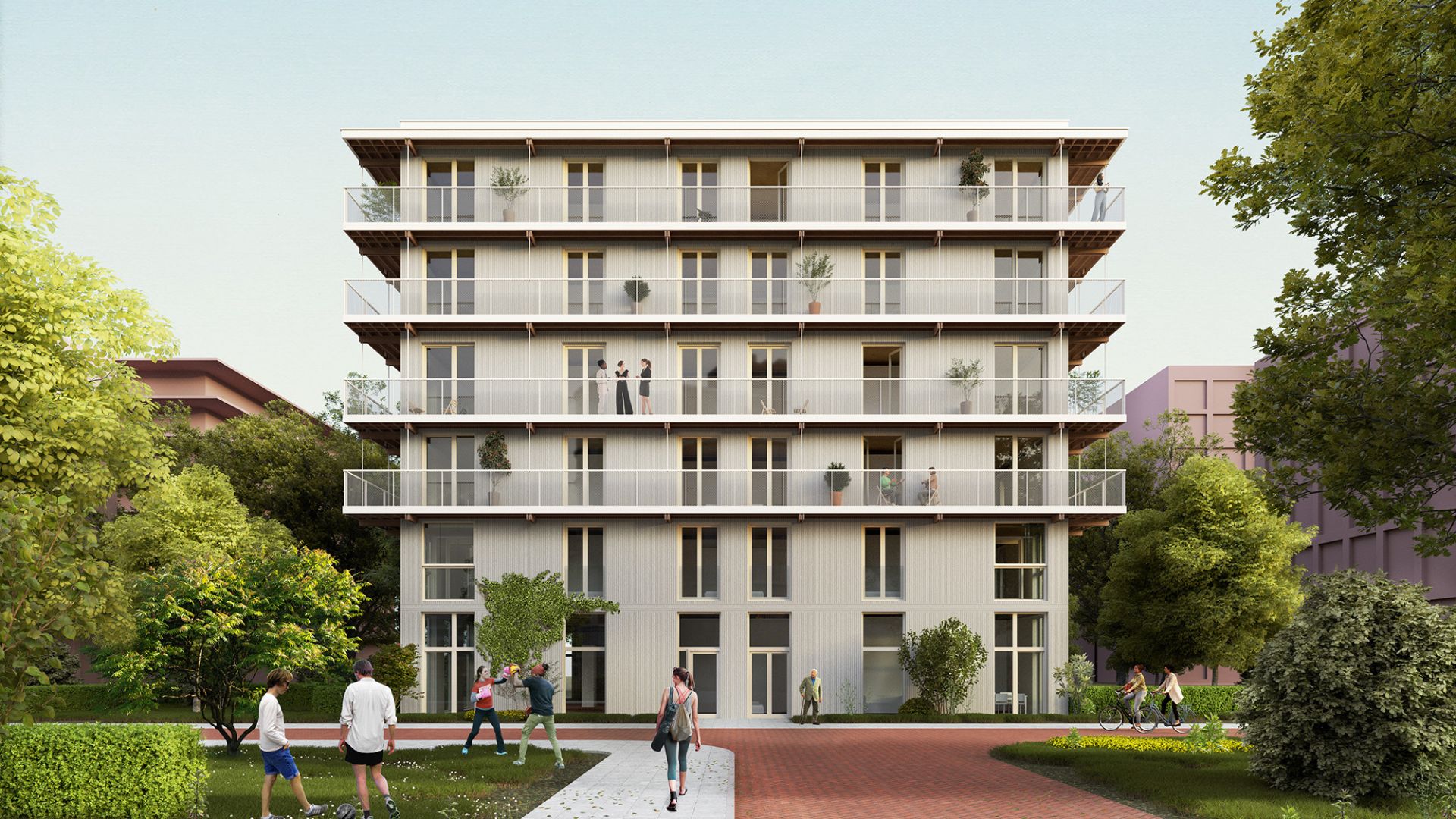 Houten woning van Roof House, geoptimaliseerd door Next Natuurlijk. Beeld Next Natuurlijk