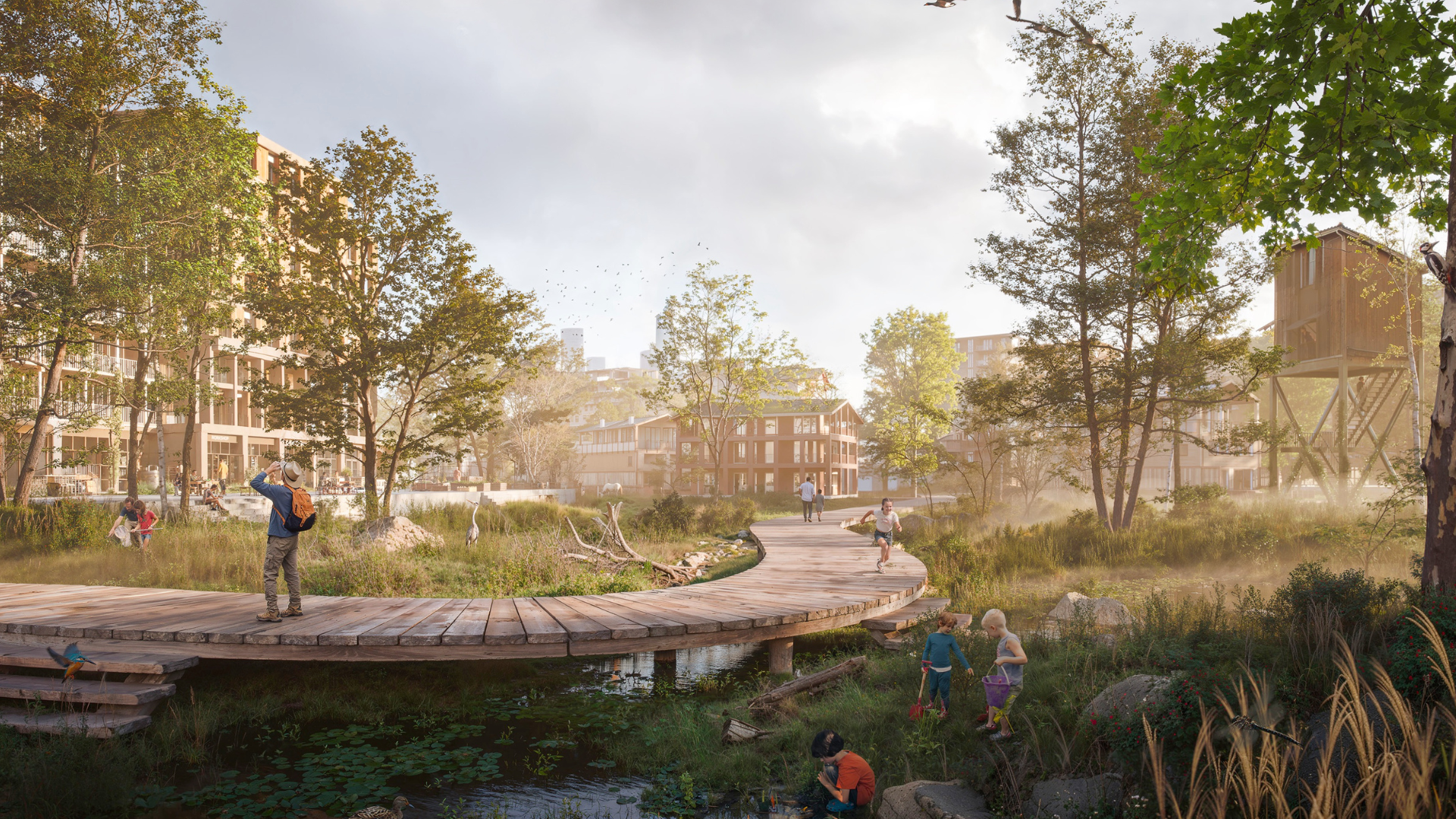 Alternatief plan voor de Baaibuurt. Beeld Office Raumplan en Buro Harro