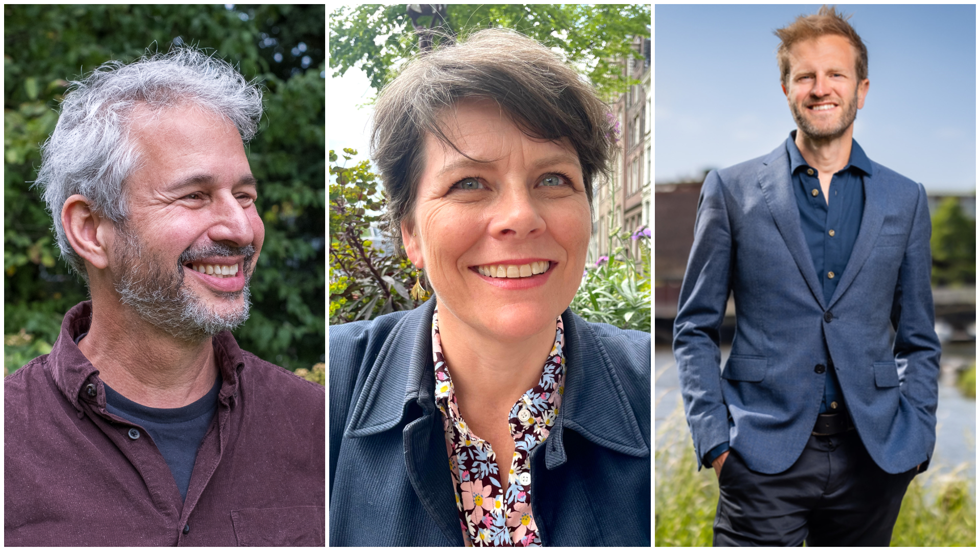 V.l.n.r. Micha de Haas, Jessica Hammarlund Bergmann en Sjoerd Feenstra