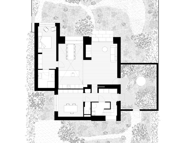 Plattegrond. Beeld Maarten van Kesteren Architecten