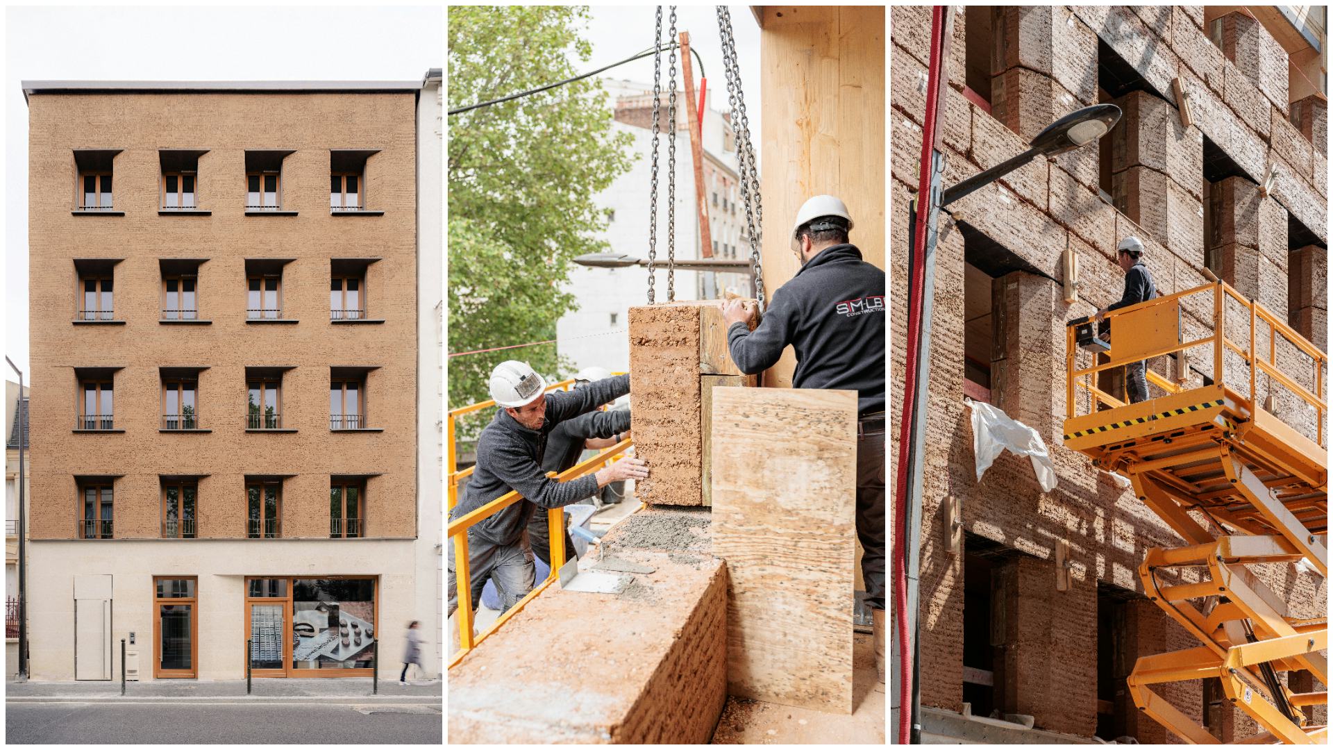 Sociale woningbouw in Boulogne Billancourt, door
Déchelette Architecture. Beeld links François Baudry, midden en rechts Salem Moustefaoui