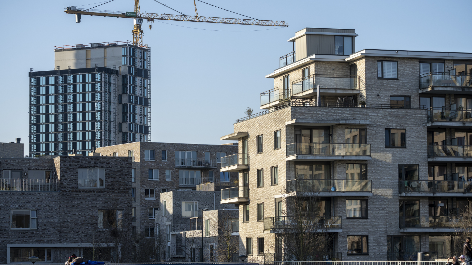 Nieuwbouw in de Sluisbuurt op Zeeburgereiland, Amsterdam. Beeld ANP / Hollandse Hoogte / Sabine Joosten