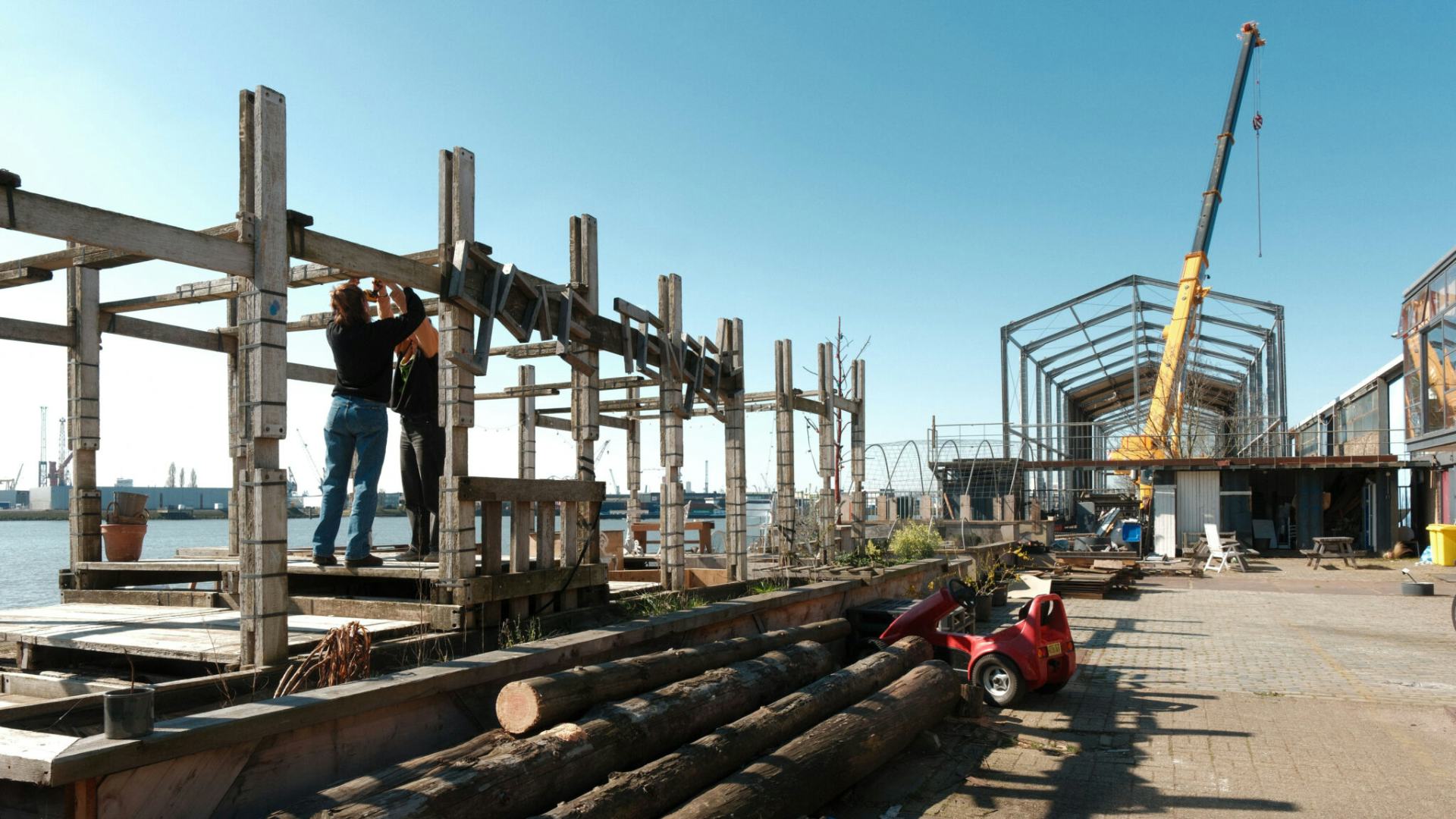 Belangrijkste nieuws: Rotterdam Architectuur Maand heeft dit jaar Schiemond als festivalhart. Beeld Linda Muysson