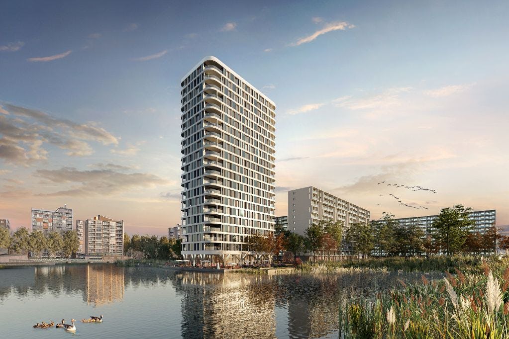 De Berninitoren: duurzame kozijnen in een dynamische gevel