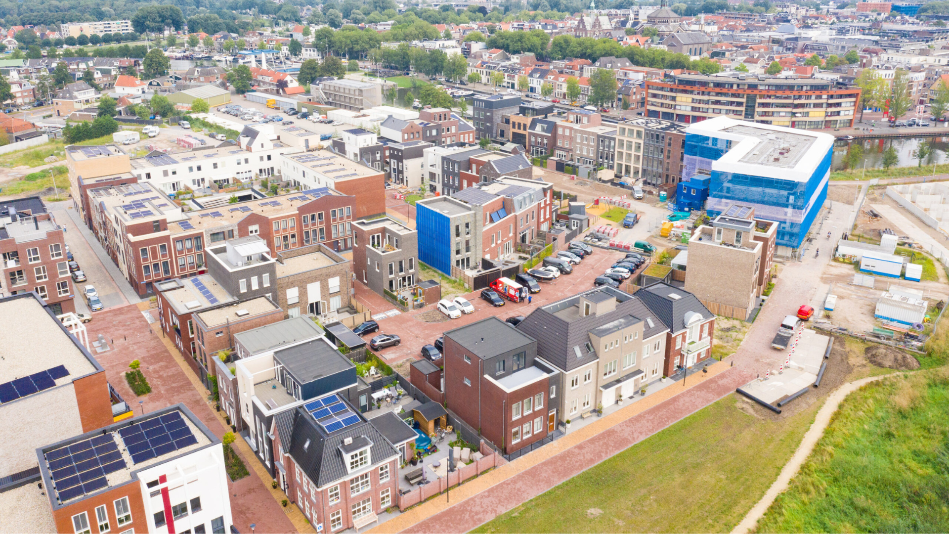 Aan Pleinbuurt in Kop West ontwikkelt de gemeente zelfbouwkavels. Beeld Gemeente Purmerend
