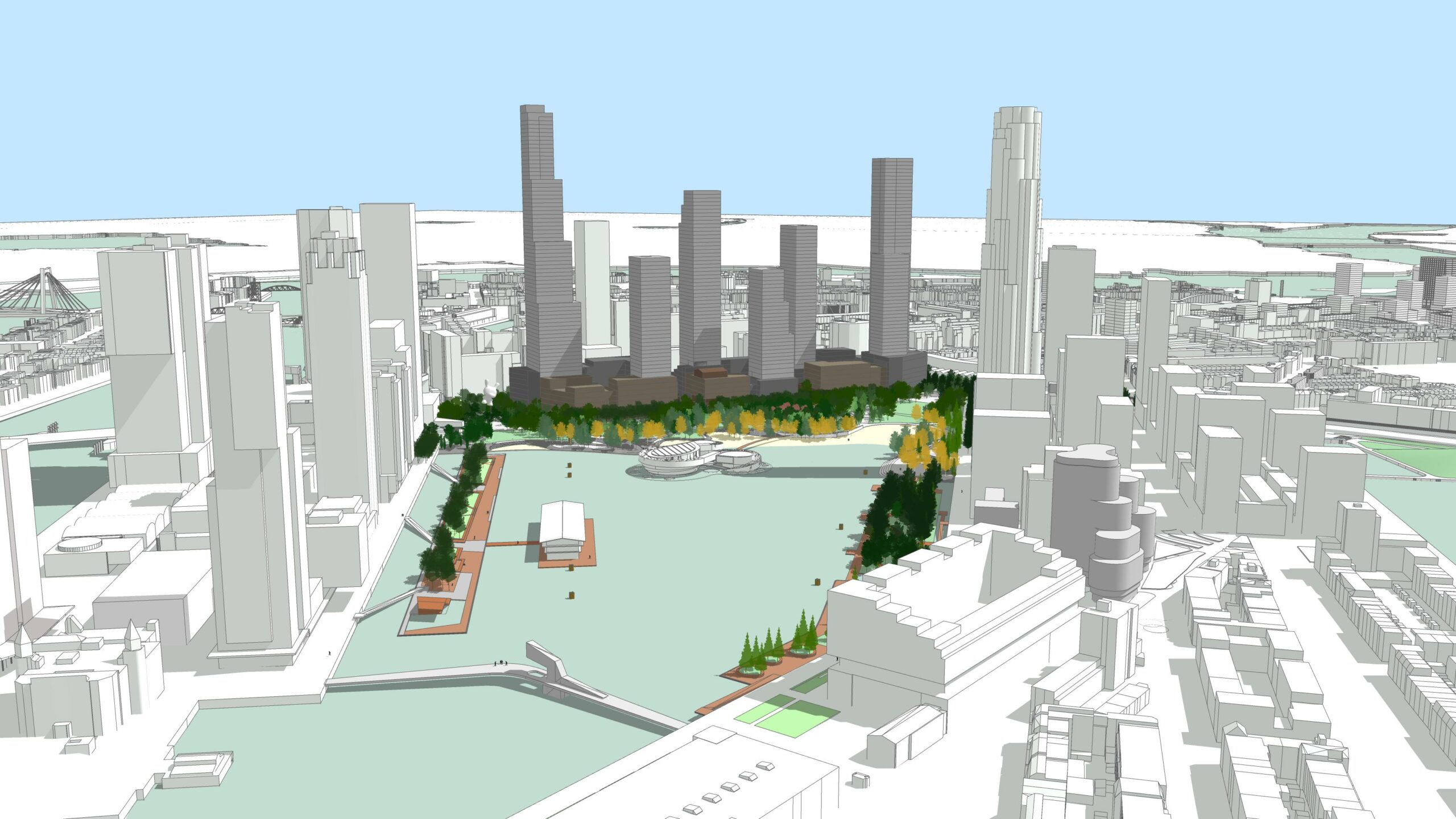Impressie Rijnhaven Rotterdam. Beeld gemeente Rotterdam
