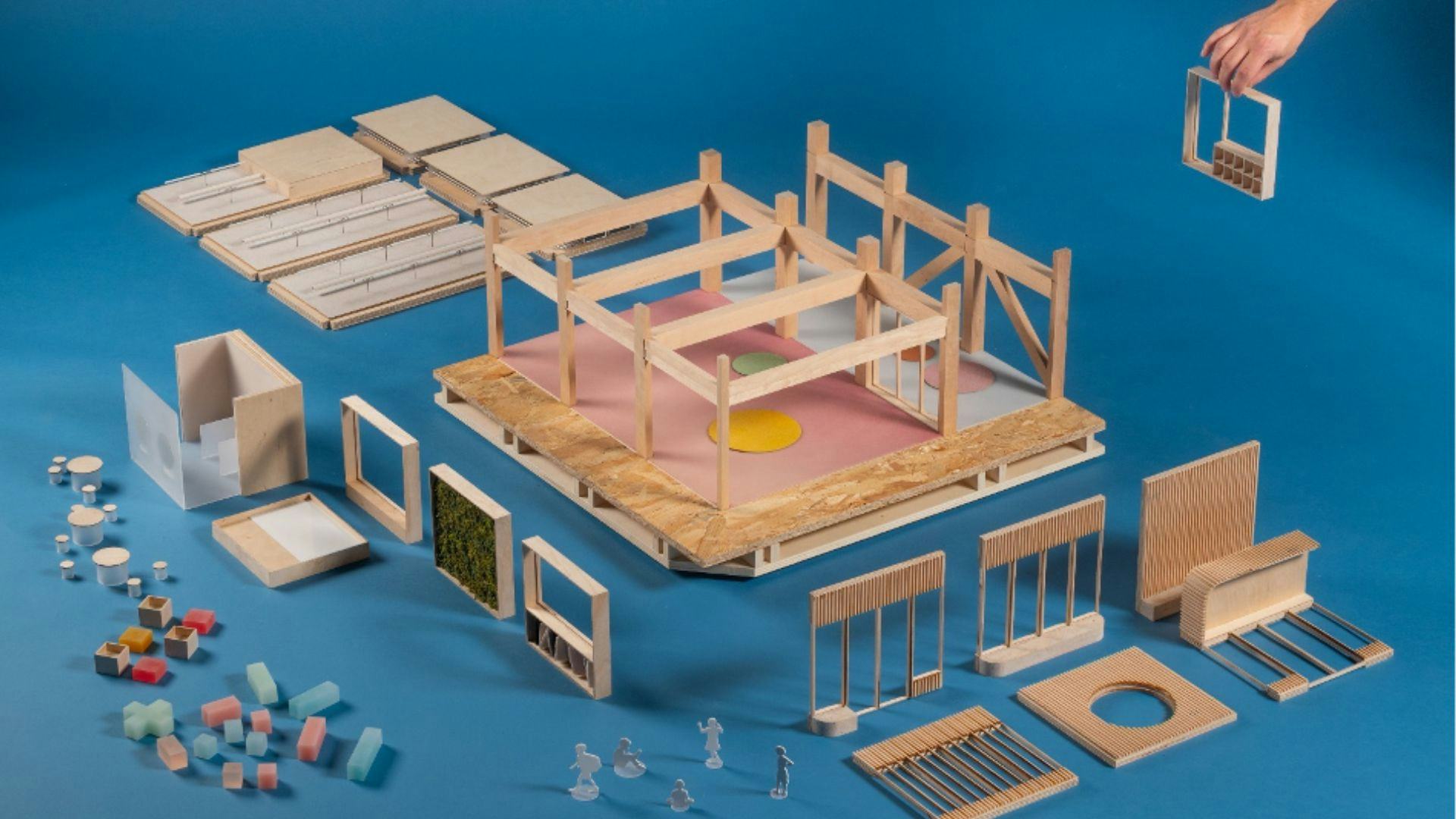 Het industriële bouwconcept Schools by Circlewood. Beeld OMA en Schools by Circlewood