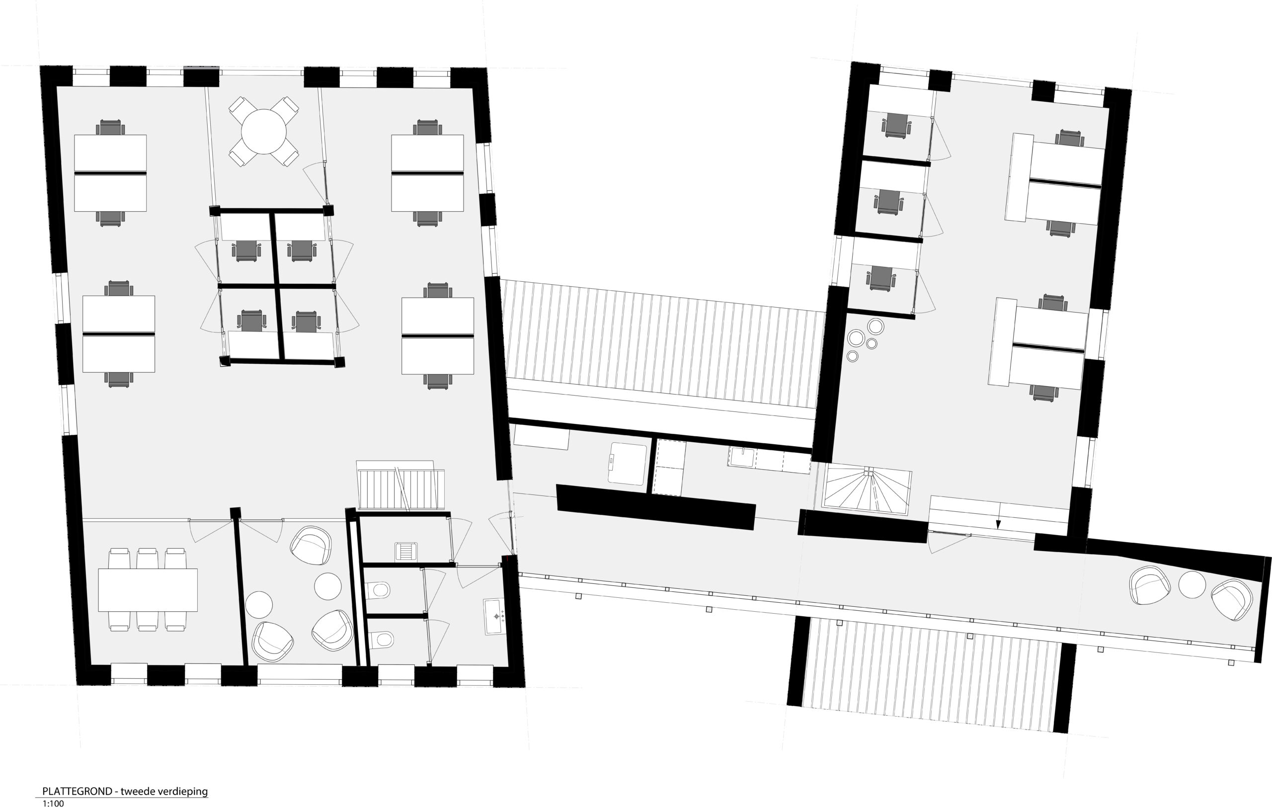 2e verdieping het Oversticht. Beeld Studio Groen+Schild