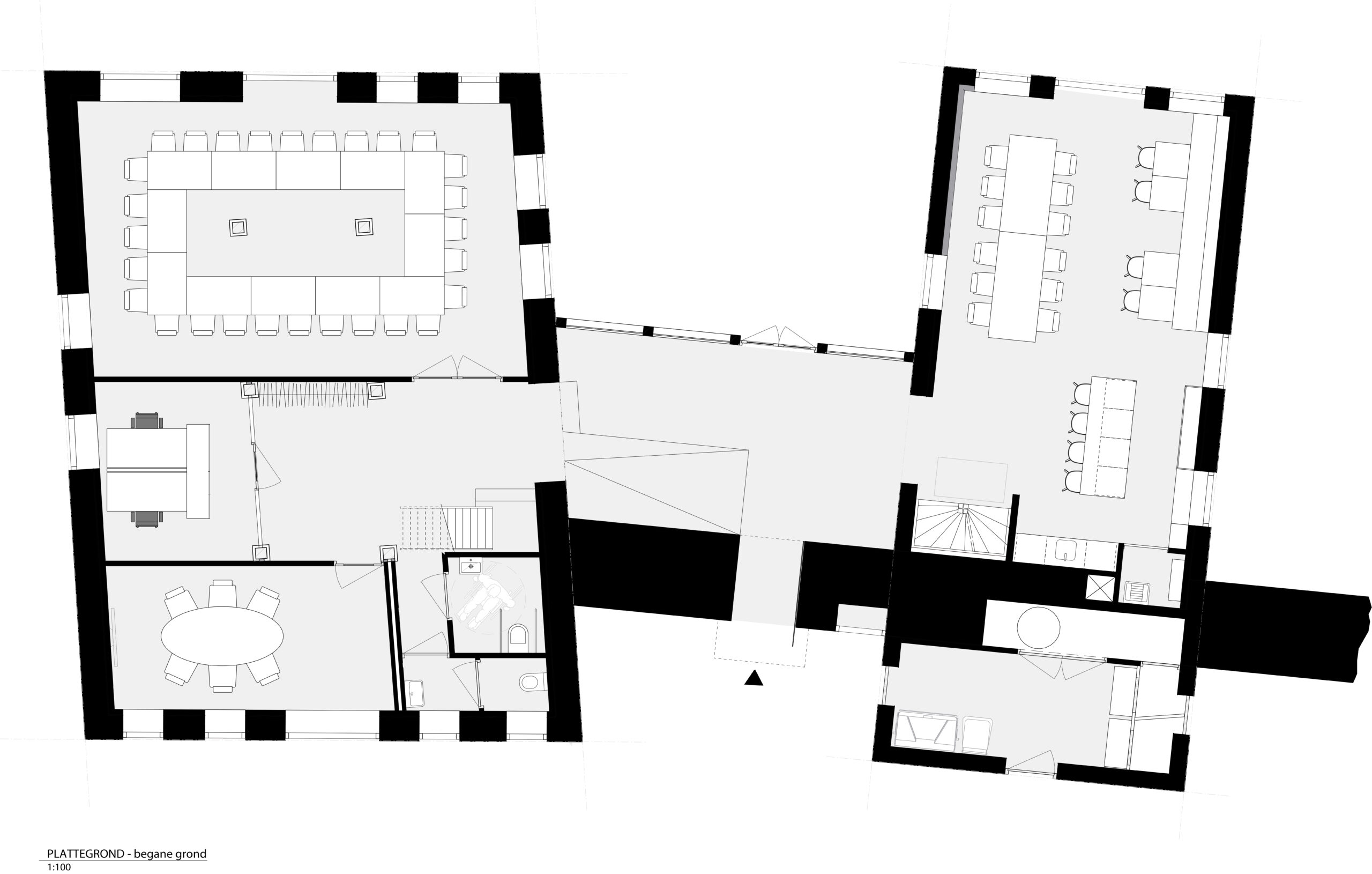 Begane grond het Oversticht. Beeld Studio Groen+Schild