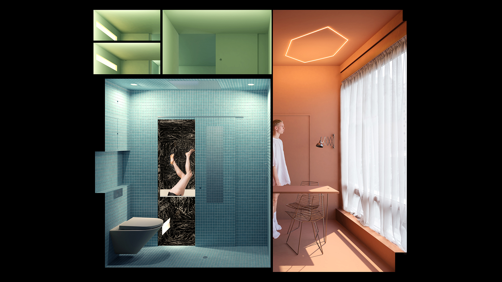 Cabanon-Longitudinal section. Beeld STAR / BOARD