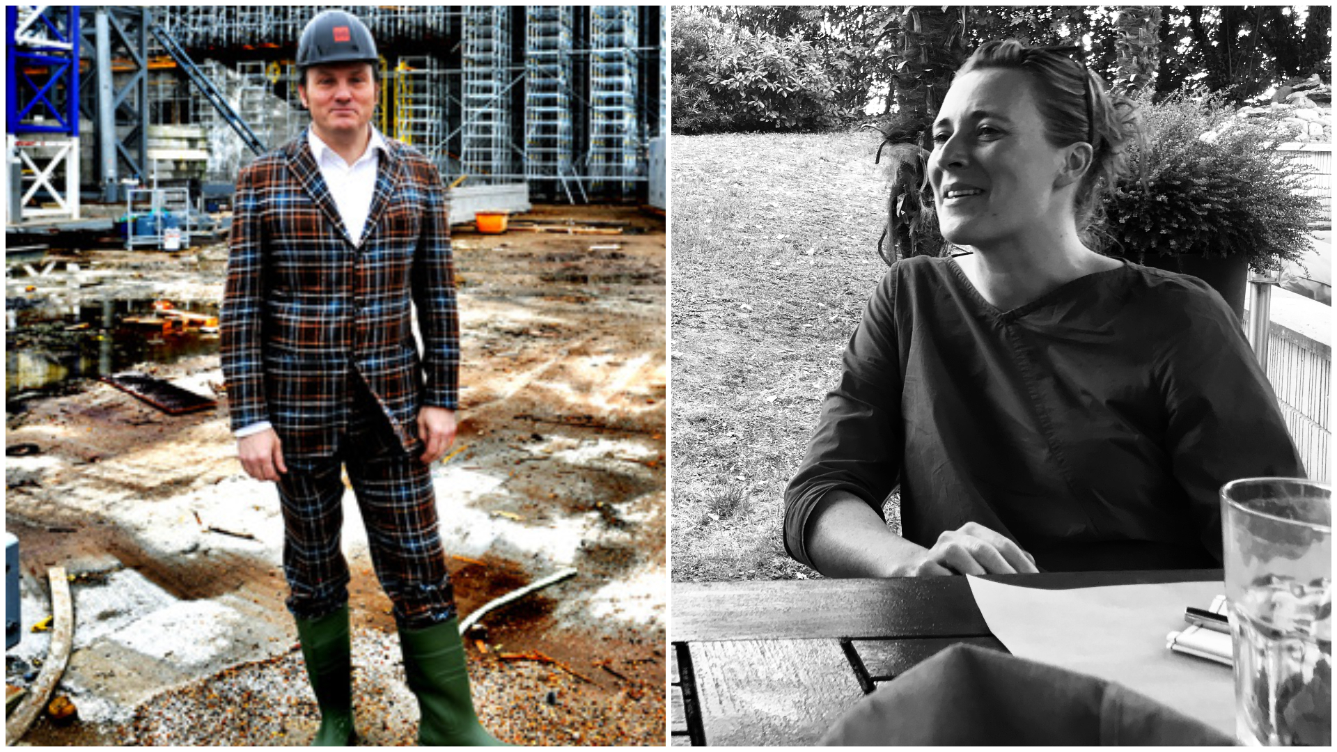 Willem Jan Neutelings (l) en Saar Meganck