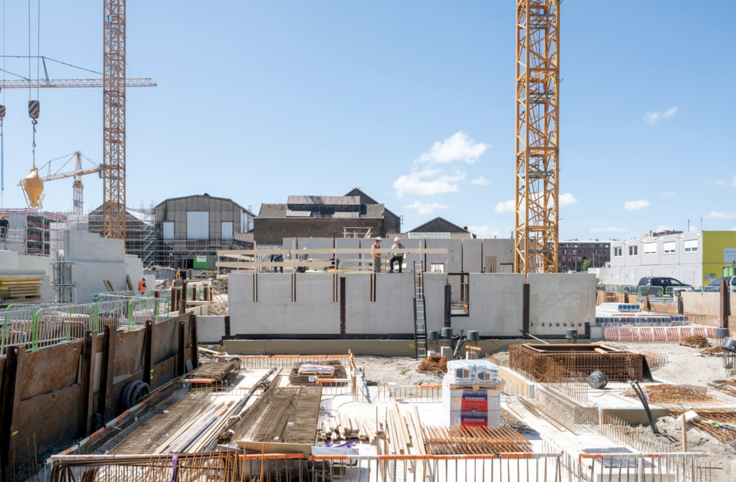 Nieuwbouw met circulair beton (Urban Mining Concrete). Beeld New Horizon