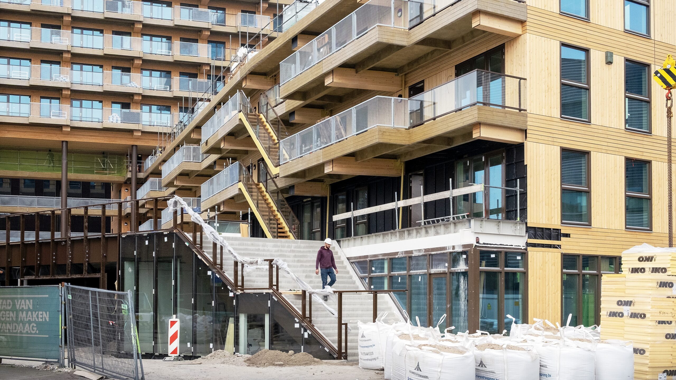 Sawa in Rotterdam. De bewoners trekken er deze weken in. Beeld ANP / Hollandse Hoogte / Hans van Rhoon