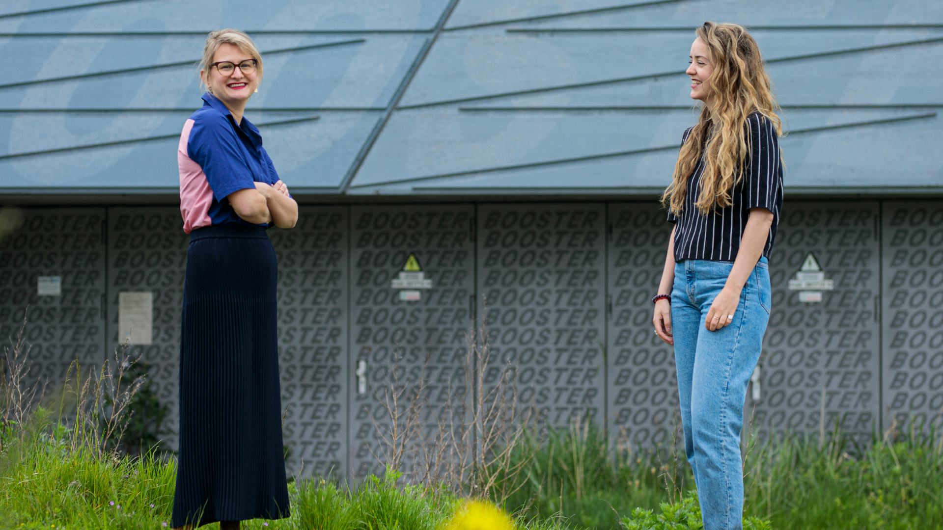 Michelle Gulickx (l) en Ariadne Onclin. Beeld David Meulenbeld