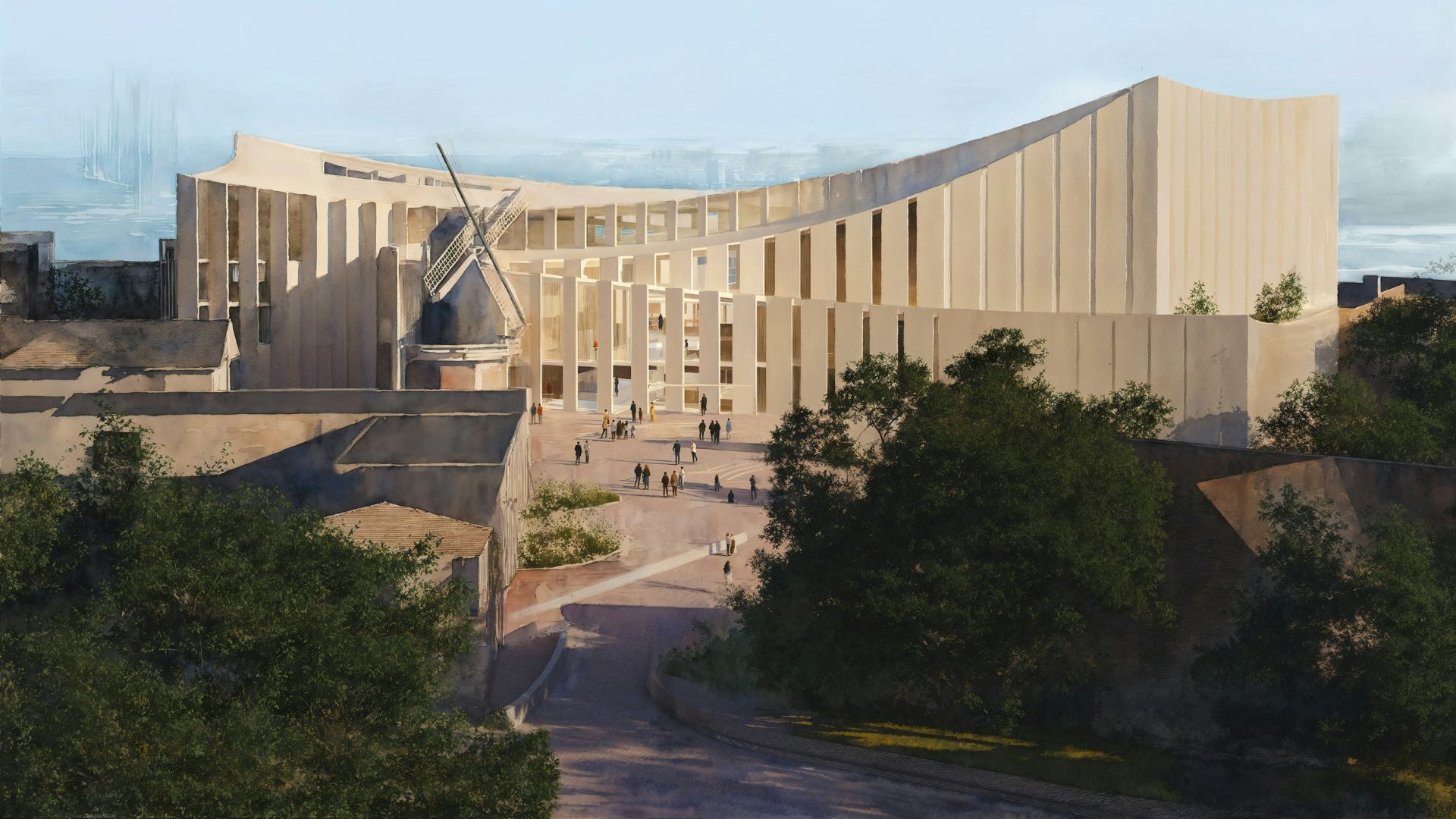 Beeld Benthem Crouwel Architects en Snøhetta