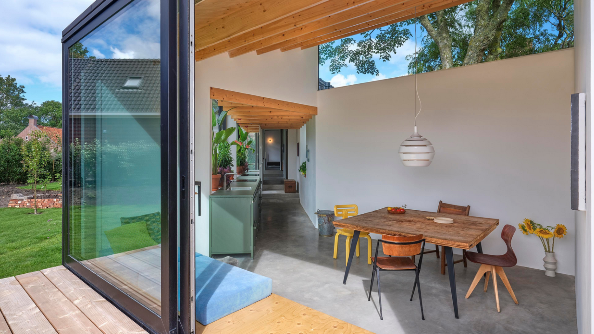 Het eerste huis van Henk Stadens en Jop Voorn. Beeld Jeroen Musch 