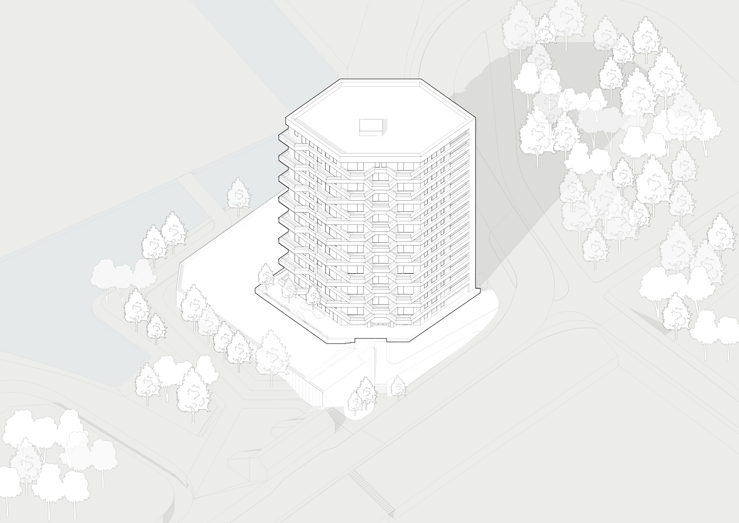 Axonometrie. Beeld Powerhouse Company