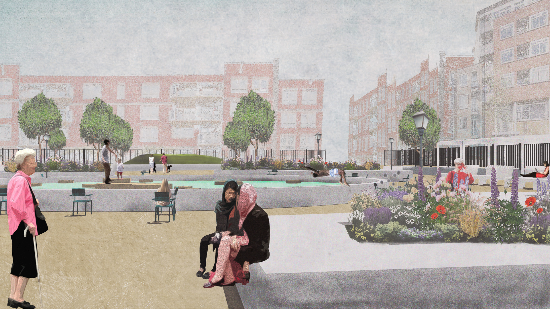 Utopisch ontwerp voor het Sumatraplantsoen. Beeld Eva James