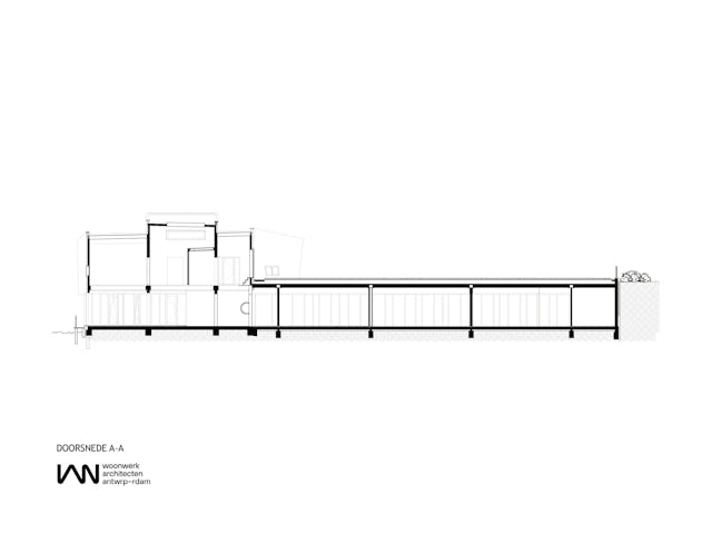 Doorsnede. Beeld Woonwerk architecten