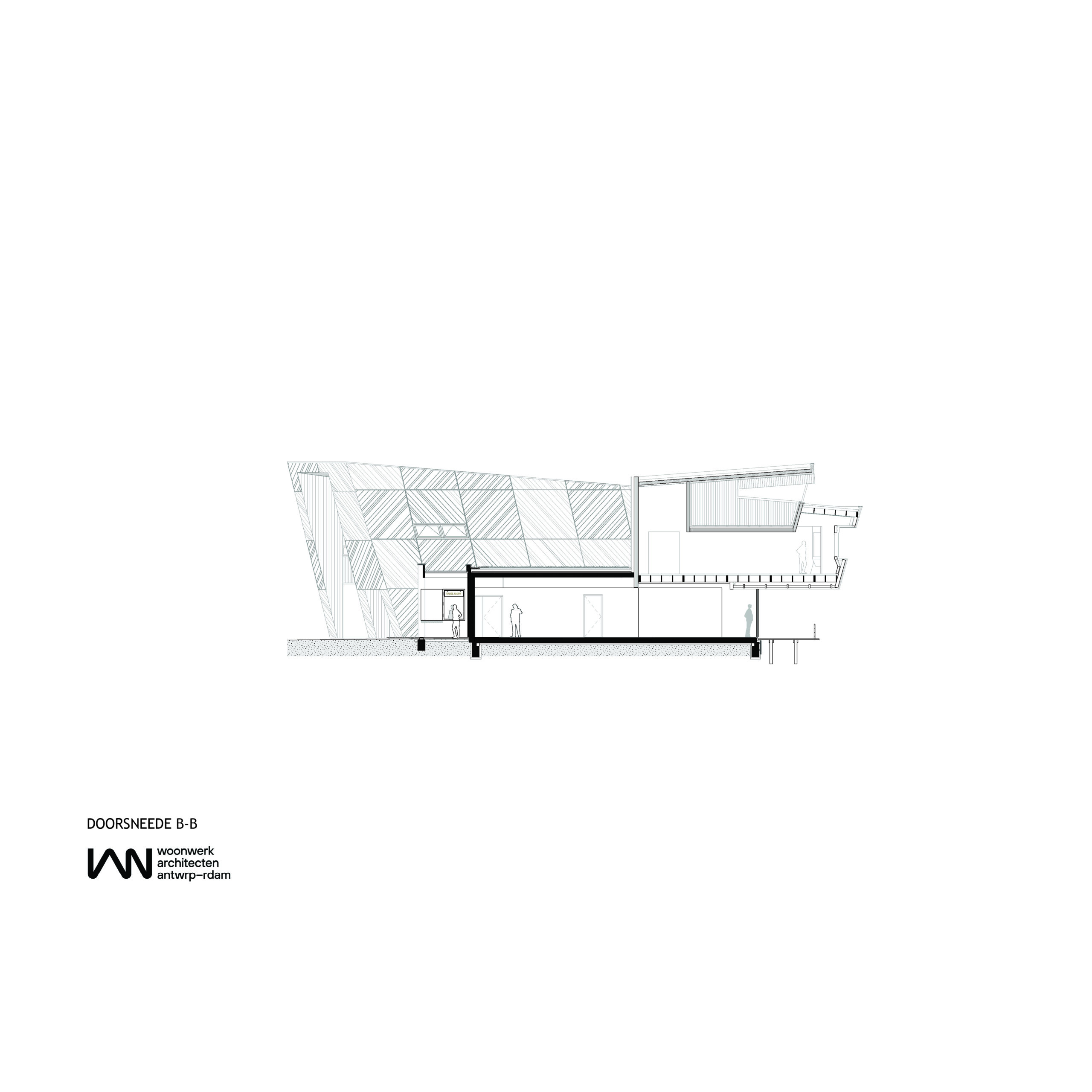 Doorsnede. Beeld Woonwerk architecten