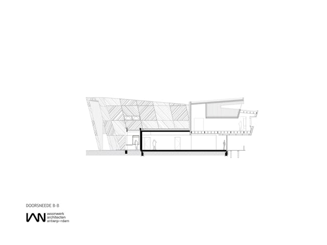 Doorsnede. Beeld Woonwerk architecten