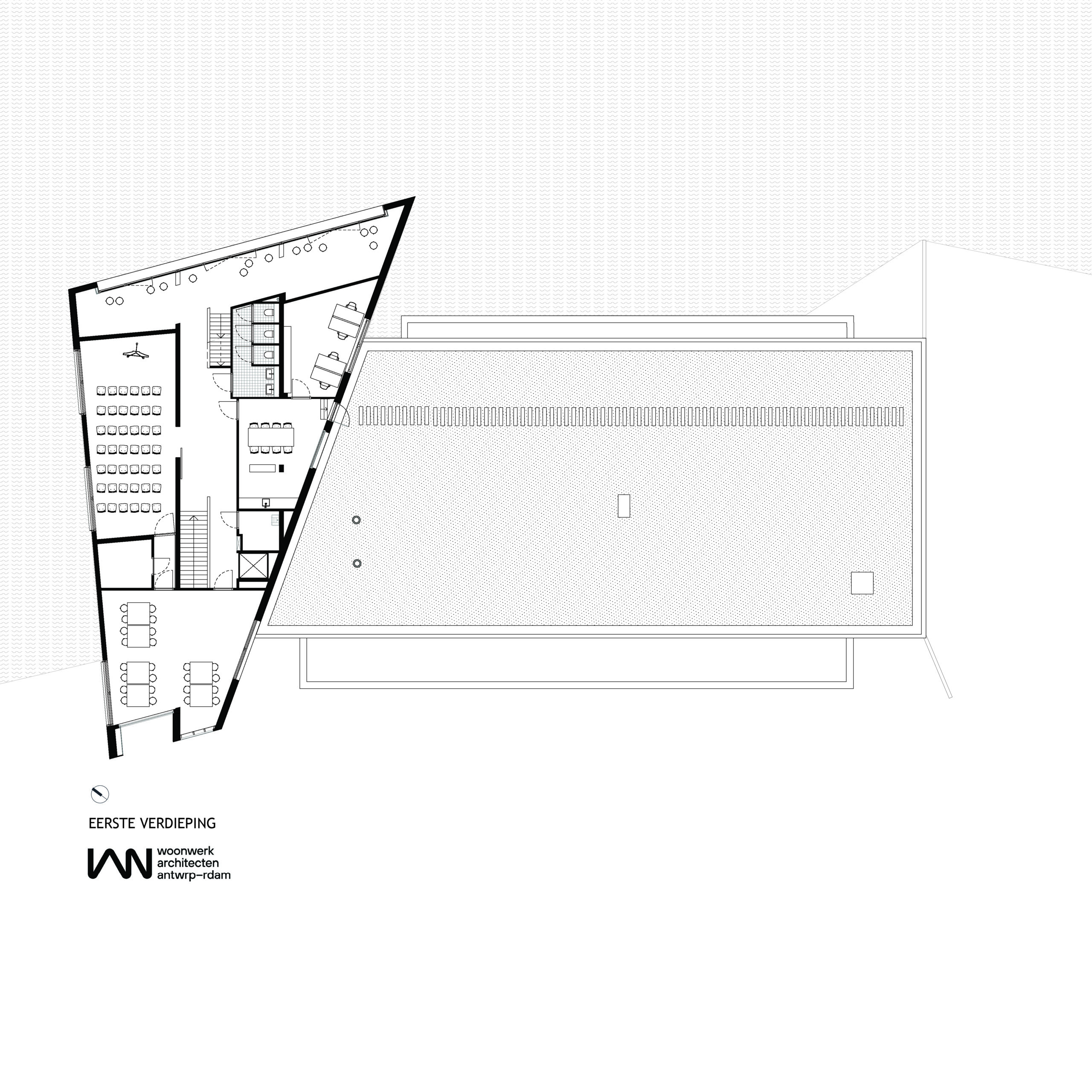 Eerste verdieping. Beeld Woonwerk architecten