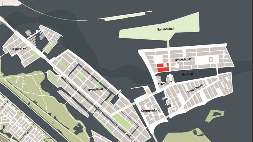 Kavels P9 en P10 Pampusbuurt. Beeld gemeente Amsterdam