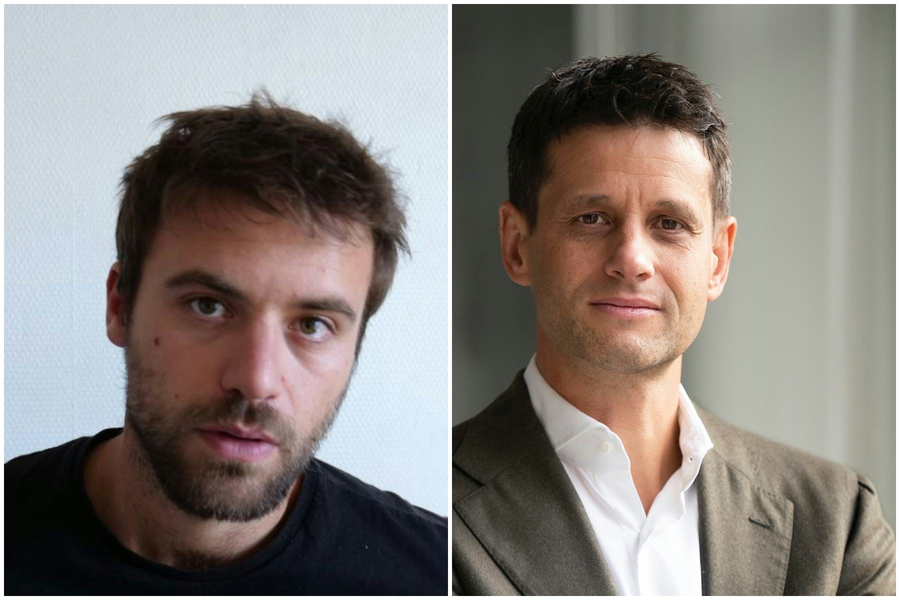 Regisseur Stefano La Rosa en Wouter Veldhuis. Beeld AFFR