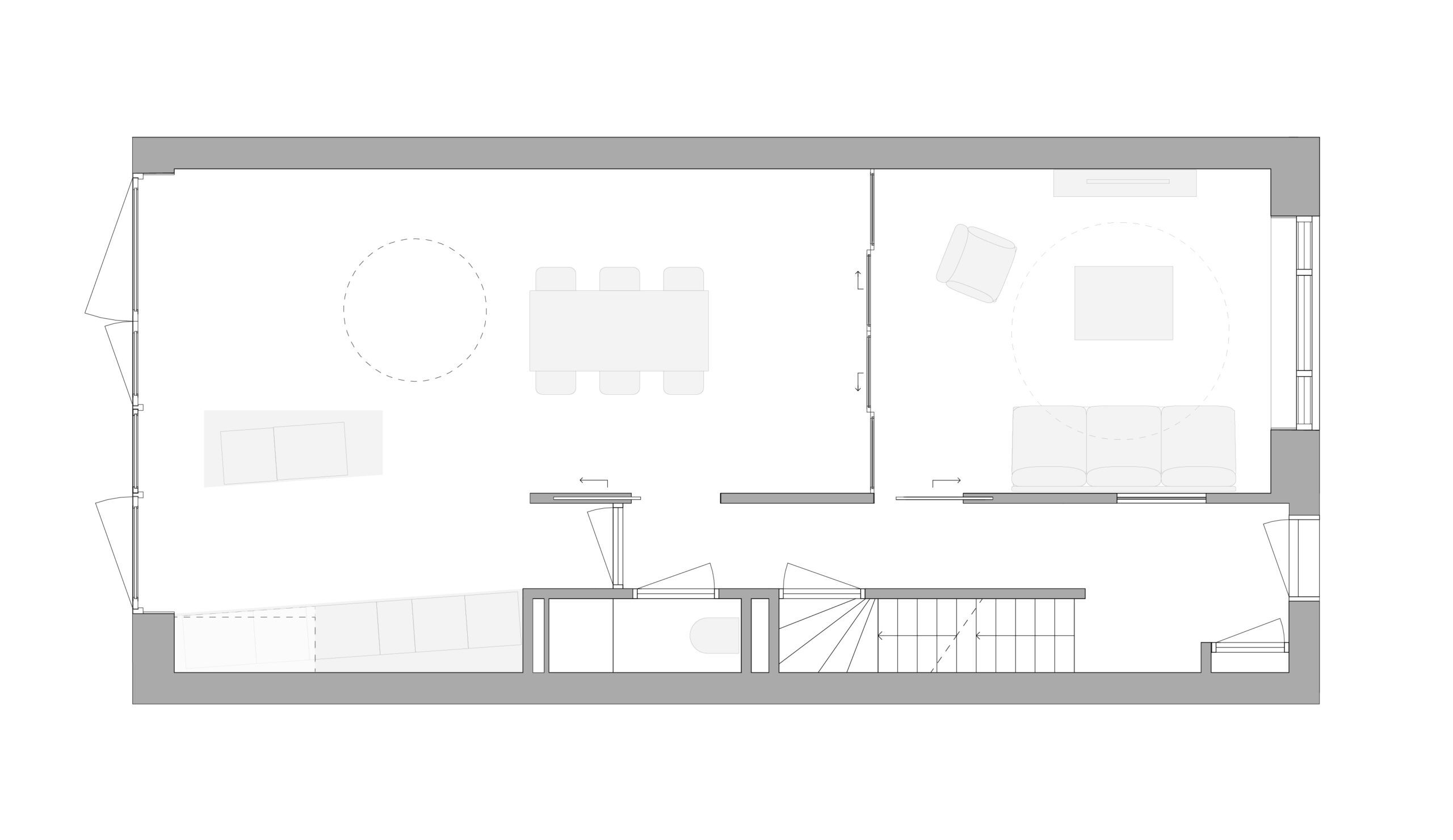 Plattegrond, begane grond door Zoetmulder Architect.