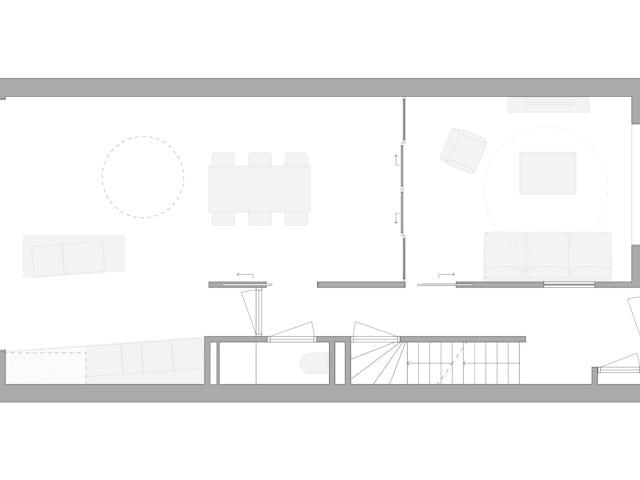 Plattegrond, begane grond door Zoetmulder Architect.