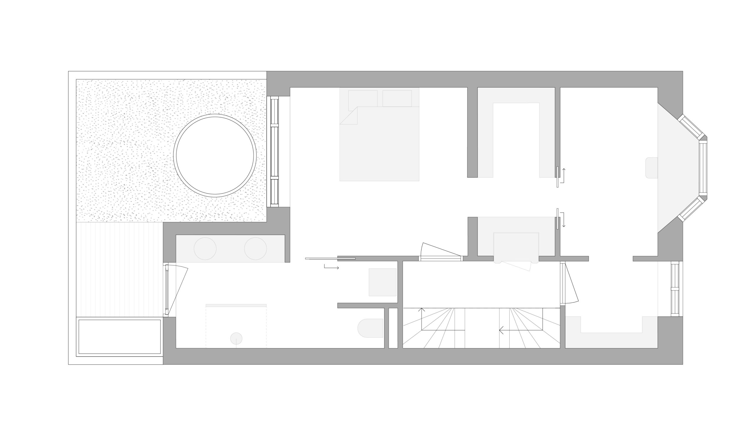 Plattegrond, eerste verdieping door Zoetmulder Architect.