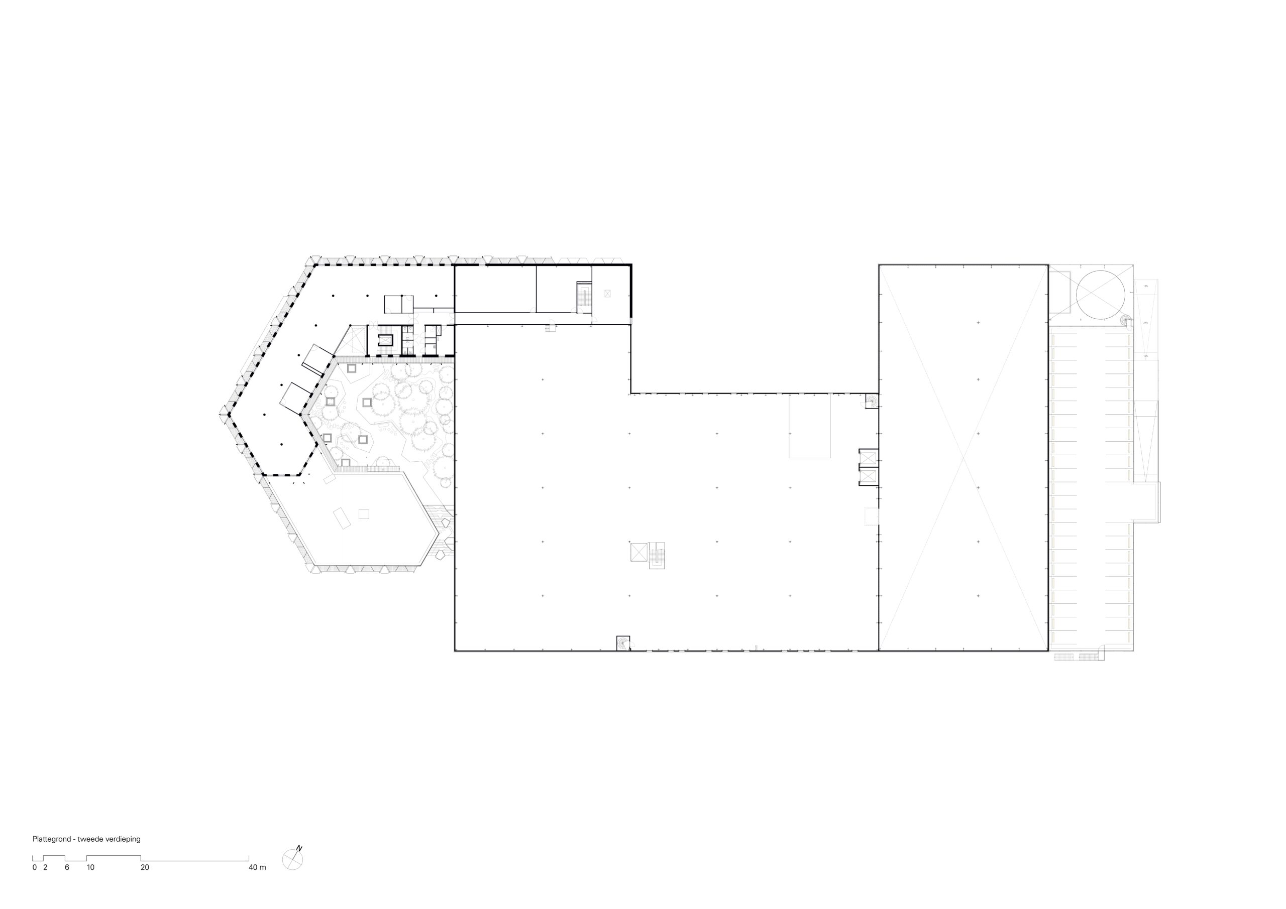 Plattegrond tweede verdieping