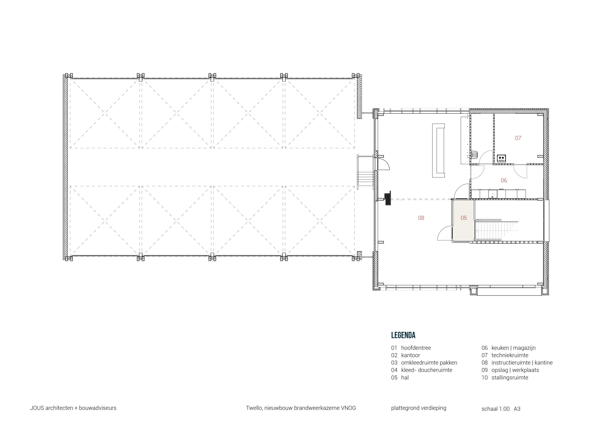 Plattegrond eerste verdieping.