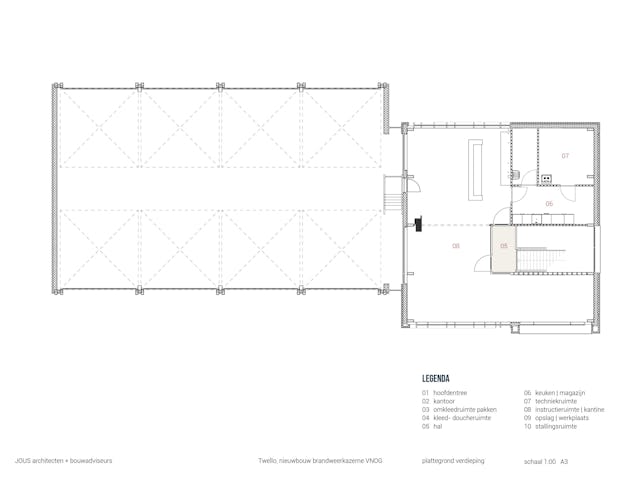 Plattegrond eerste verdieping.