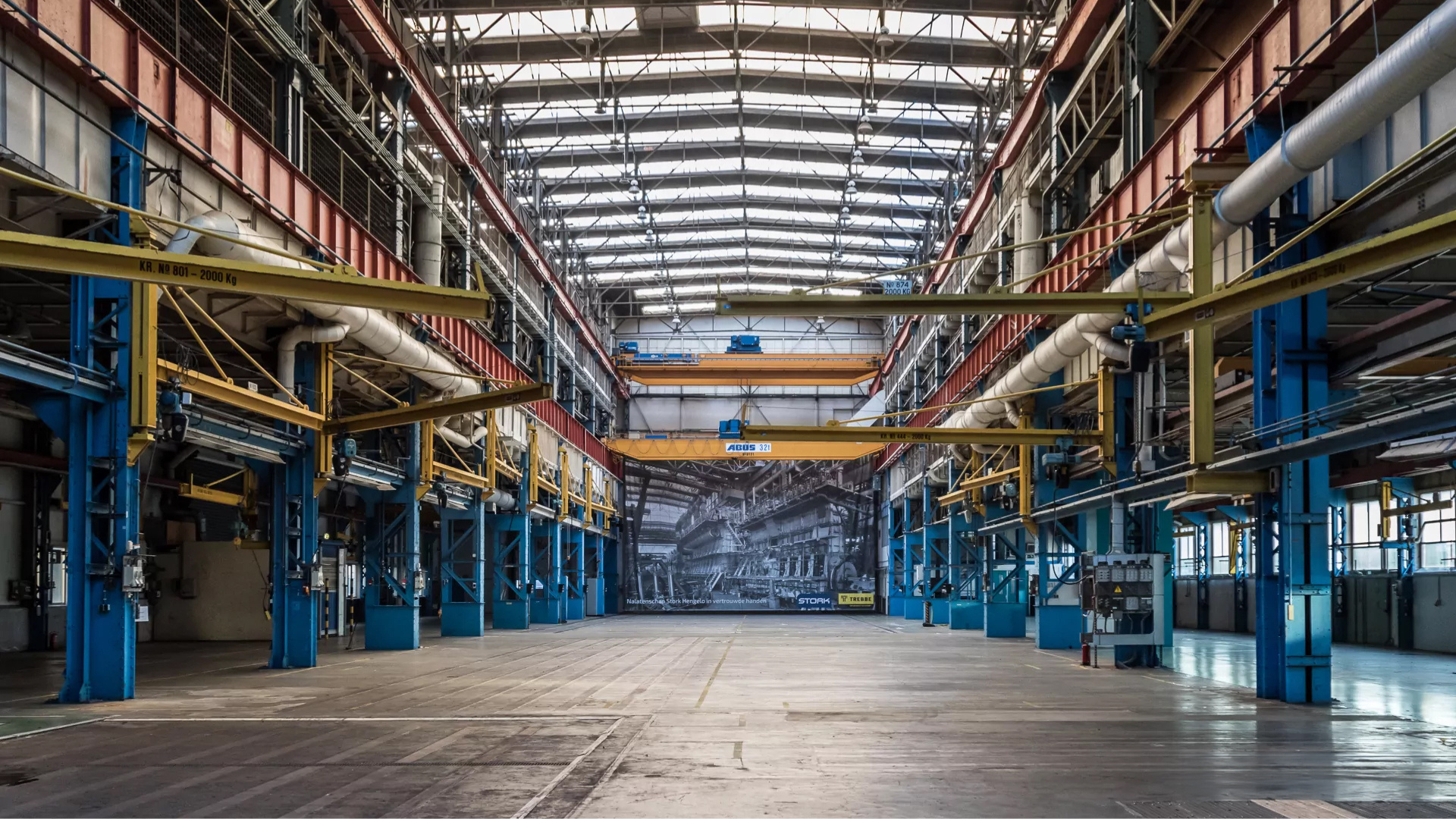 Fabriekshal in KMS. Beeld Josette Veltman-de Greef / Trebbe / PosadMaxwan