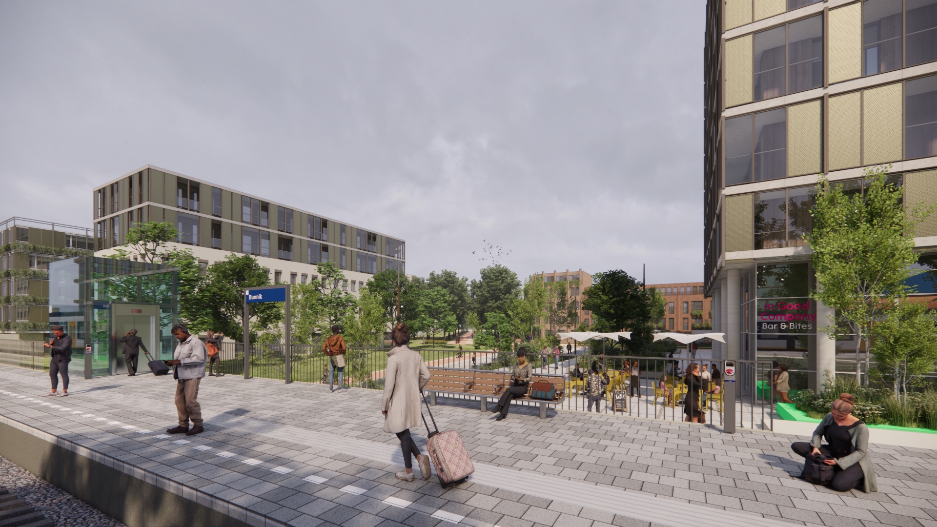 Stationsomgeving Bunnik. Beeld SVP